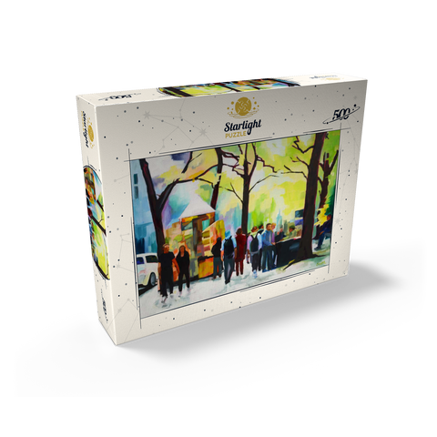 Lively Park Scene with Vibrant Colors 500 Jigsaw Puzzle box view2