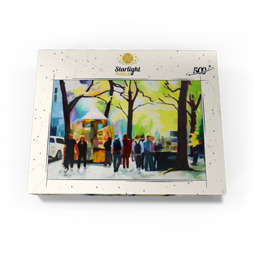 Lively Park Scene with Vibrant Colors 500 Jigsaw Puzzle box view3