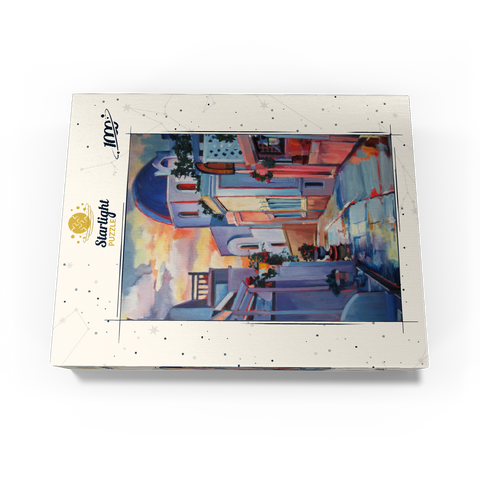 Sunset Alley in Santorini 1000 Jigsaw Puzzle box view3