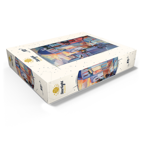 Sunset Alley in Santorini 100 Jigsaw Puzzle box view1