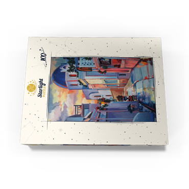 Sunset Alley in Santorini 100 Jigsaw Puzzle box view3
