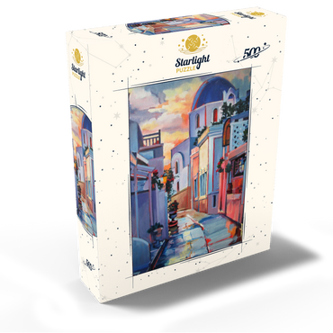 Sunset Alley in Santorini 500 Jigsaw Puzzle box view2