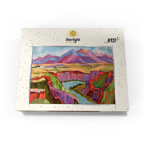 Vivid Canyon and Mountain Landscape 1000 Jigsaw Puzzle box view3