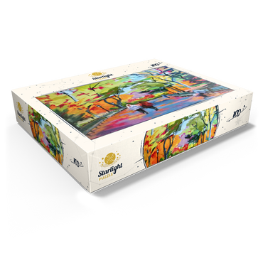 Autumn Walk Through a Vibrant Park 100 Jigsaw Puzzle box view1
