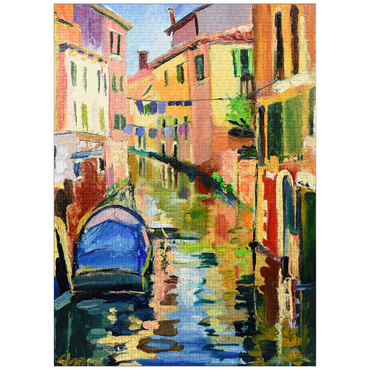 puzzleplate Venetian Canal with Colorful Reflections 1000 Jigsaw Puzzle
