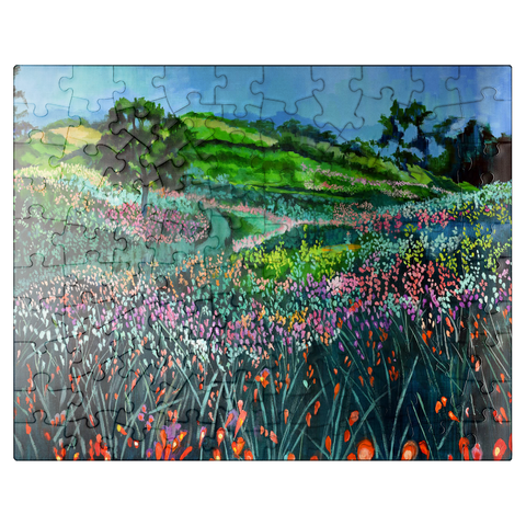 puzzleplate Vibrant Wildflower Meadow 100 Jigsaw Puzzle