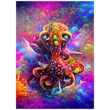 puzzleplate Colorful Bioluminescent Underwater World 1000 Jigsaw Puzzle