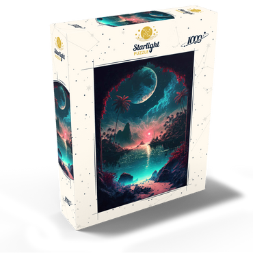 Moonlit Tropical Bay with Reflective Waters 1000 Jigsaw Puzzle box view2