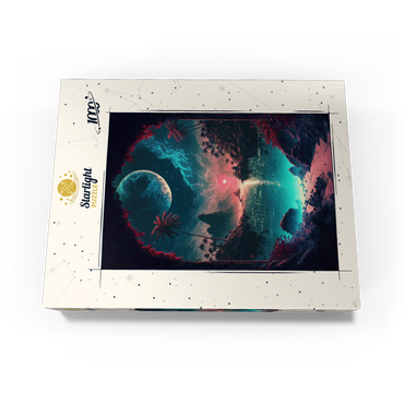 Moonlit Tropical Bay with Reflective Waters 1000 Jigsaw Puzzle box view3