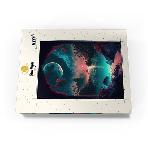 Moonlit Tropical Bay with Reflective Waters 1000 Jigsaw Puzzle box view3