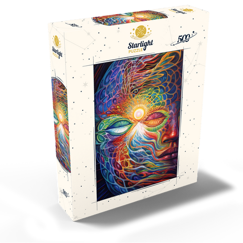 Psychedelic Visionary Face 500 Jigsaw Puzzle box view2