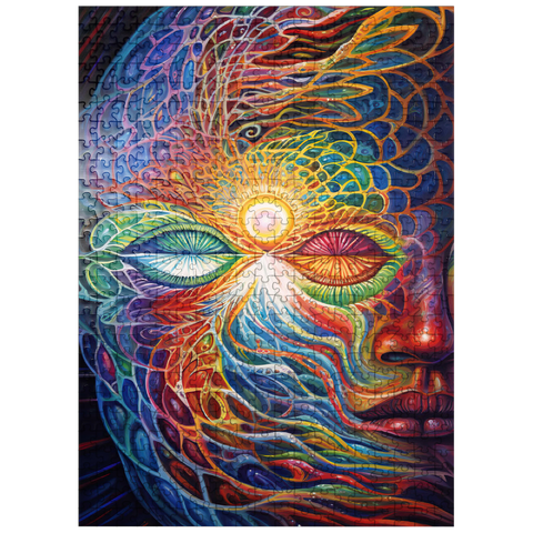 puzzleplate Psychedelic Visionary Face 500 Jigsaw Puzzle