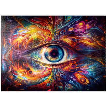 puzzleplate Psychedelic Eye 1000 Jigsaw Puzzle