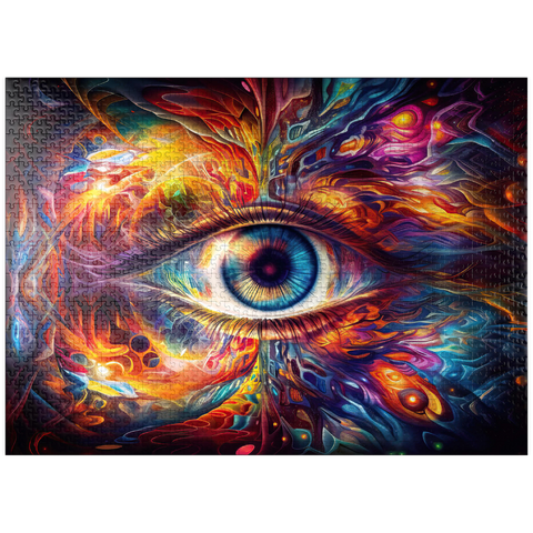 puzzleplate Psychedelic Eye 1000 Jigsaw Puzzle