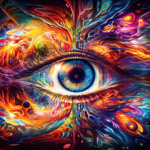 Psychedelic Eye 1000 Jigsaw Puzzle 3D Modell