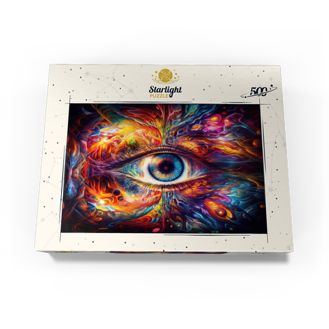 Psychedelic Eye 500 Jigsaw Puzzle box view3