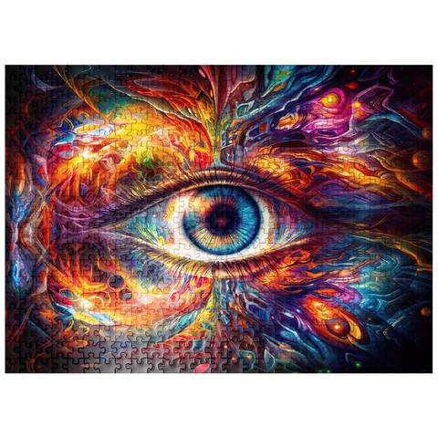puzzleplate Psychedelic Eye 500 Jigsaw Puzzle