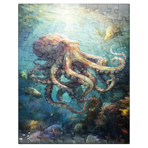 puzzleplate Majestic Octopus 100 Jigsaw Puzzle