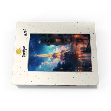 Eiffel Tower at Night - Dreamy Paris Cityscape 100 Jigsaw Puzzle box view3