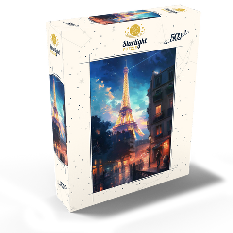 Eiffel Tower at Night - Dreamy Paris Cityscape 500 Jigsaw Puzzle box view2