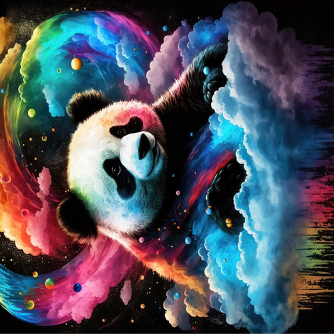 Cosmic Panda 100 Jigsaw Puzzle 3D Modell