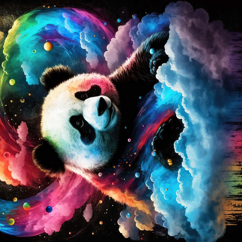 Cosmic Panda 500 Jigsaw Puzzle 3D Modell