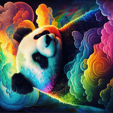 Dreamy Cosmic Panda 100 Jigsaw Puzzle 3D Modell