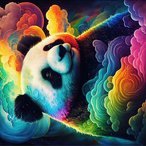 Dreamy Cosmic Panda 100 Jigsaw Puzzle 3D Modell