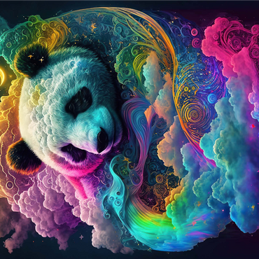 Celestial Panda 1000 Jigsaw Puzzle 3D Modell