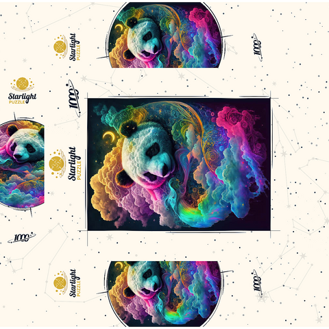Celestial Panda 1000 Jigsaw Puzzle box 3D Modell