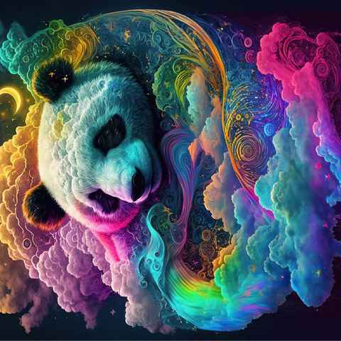 Celestial Panda 100 Jigsaw Puzzle 3D Modell