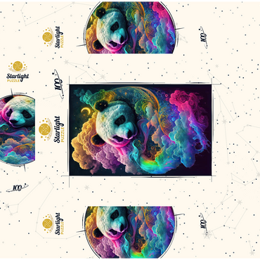 Celestial Panda 100 Jigsaw Puzzle box 3D Modell