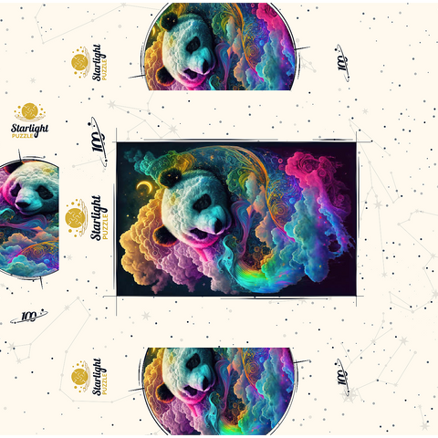 Celestial Panda 100 Jigsaw Puzzle box 3D Modell