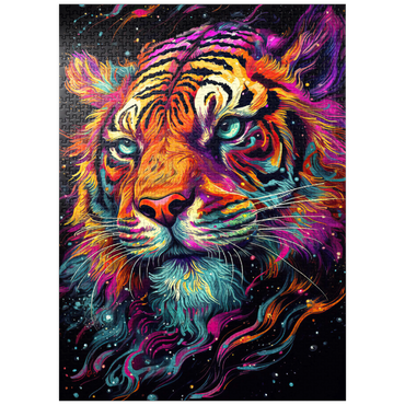 puzzleplate Neon Tiger 1000 Jigsaw Puzzle