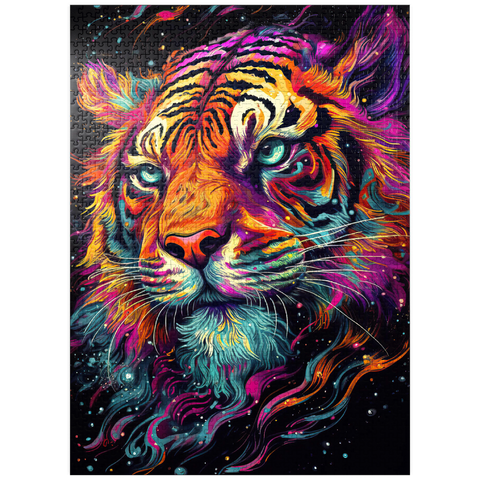 puzzleplate Neon Tiger 1000 Jigsaw Puzzle
