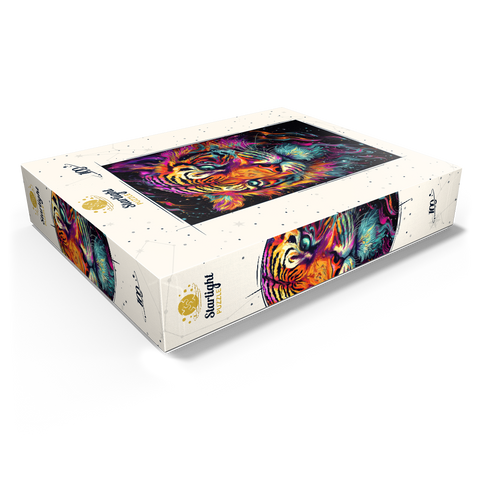 Neon Tiger 100 Jigsaw Puzzle box view1