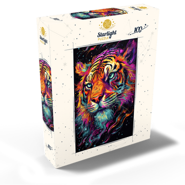 Neon Tiger 100 Jigsaw Puzzle box view2