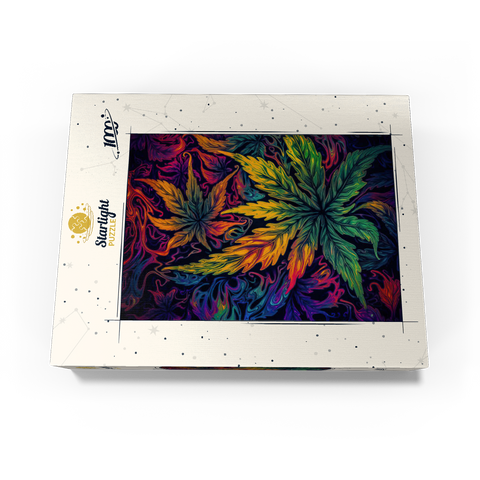 Psychedelic Leaves 1000 Jigsaw Puzzle box view3