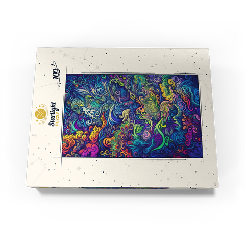 Psychedelic Swirls 100 Jigsaw Puzzle box view3
