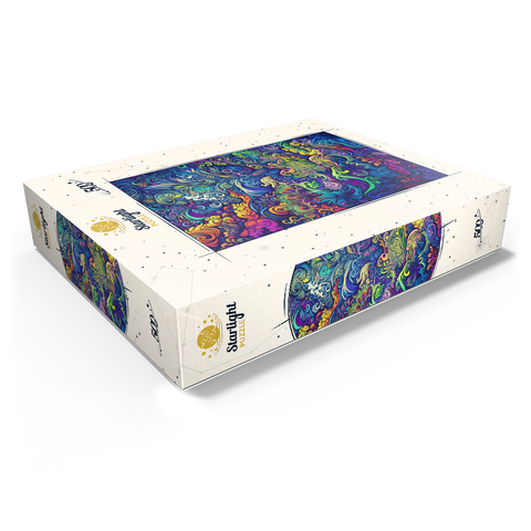 Psychedelic Swirls 500 Jigsaw Puzzle box view1