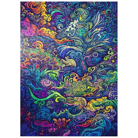 puzzleplate Psychedelic Swirls 500 Jigsaw Puzzle