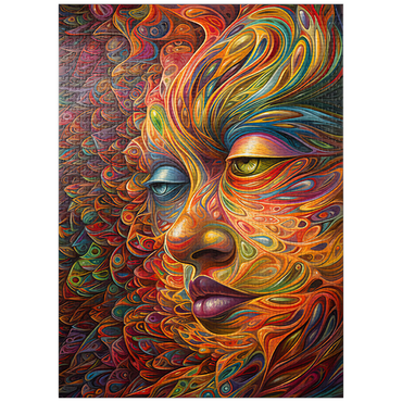 puzzleplate Psychedelic Portrait 1000 Jigsaw Puzzle