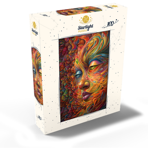 Psychedelic Portrait 100 Jigsaw Puzzle box view2