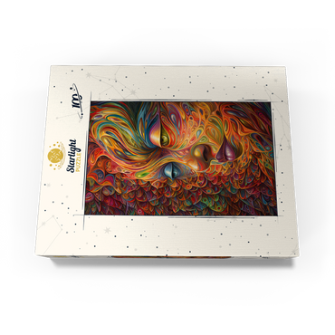 Psychedelic Portrait 100 Jigsaw Puzzle box view3