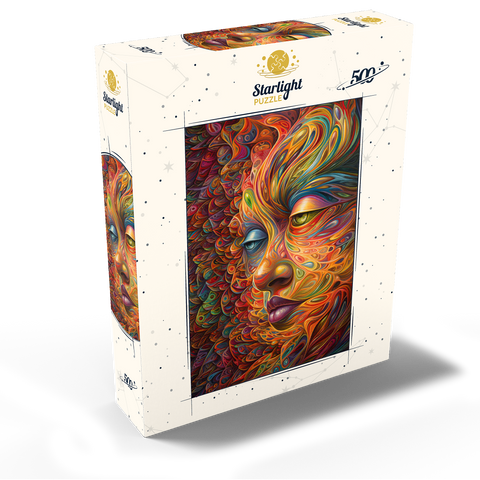 Psychedelic Portrait 500 Jigsaw Puzzle box view2