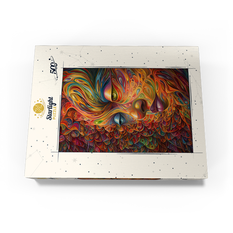 Psychedelic Portrait 500 Jigsaw Puzzle box view3