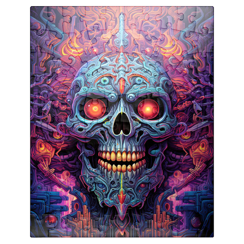 puzzleplate Cybernetic Skull 100 Jigsaw Puzzle