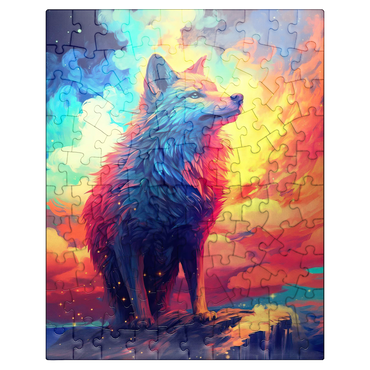 puzzleplate Ethereal Wolf 100 Jigsaw Puzzle