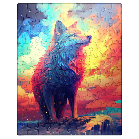 puzzleplate Ethereal Wolf 100 Jigsaw Puzzle