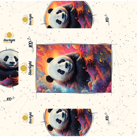 Celestial Panda 100 Jigsaw Puzzle box 3D Modell